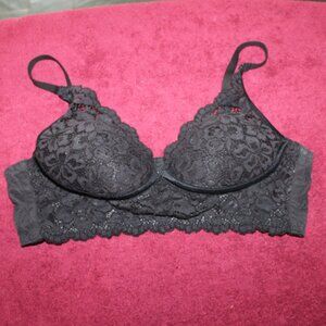 Maidenform Pure Comfort Wireless Lace Longline Bralette Lightly Lined Convertibl